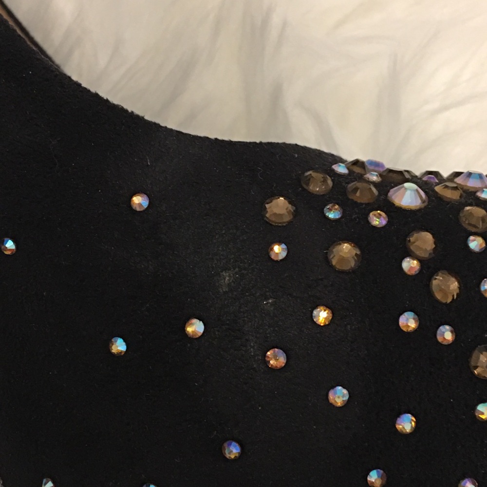 Beyond Maybel-01 Rhinestone Platform Heels - Picture 14 of 16